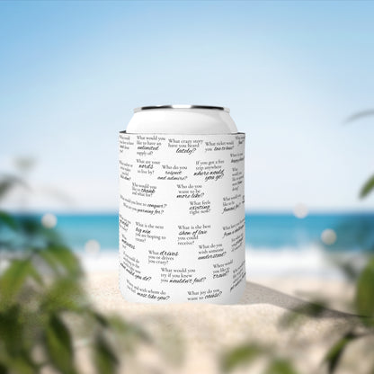 Can Cooler Sleeve 2 — Conversation Prompt Questions Pattern