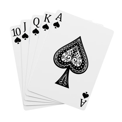 Poker Playing Cards — Classic Ace of Spades Deck with Quote-Back Design