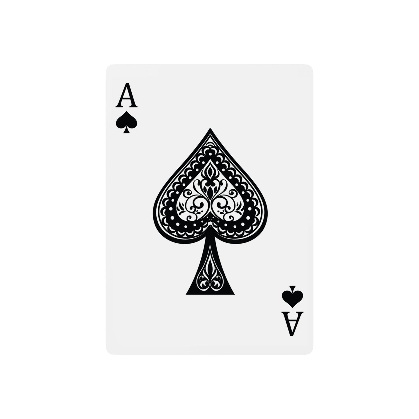 Poker Playing Cards — Classic Ace of Spades Deck with Quote-Back Design