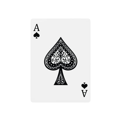 Poker Playing Cards — Classic Ace of Spades Deck with Quote-Back Design