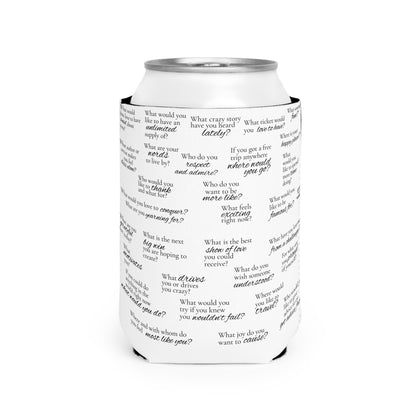 Can Cooler Sleeve 2 — Conversation Prompt Questions Pattern