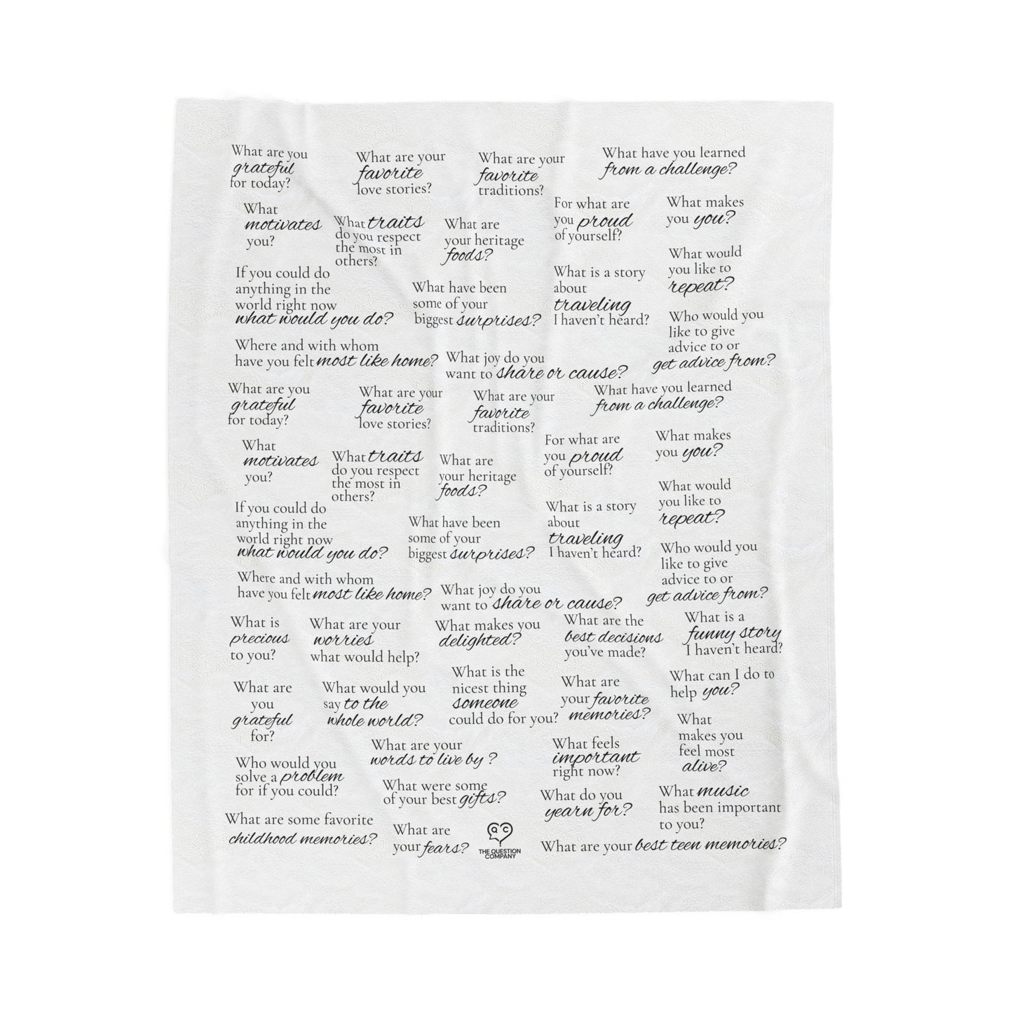 Legacy Lap Quilt— 35+ Prompts to capture stories and create meaningful conversation